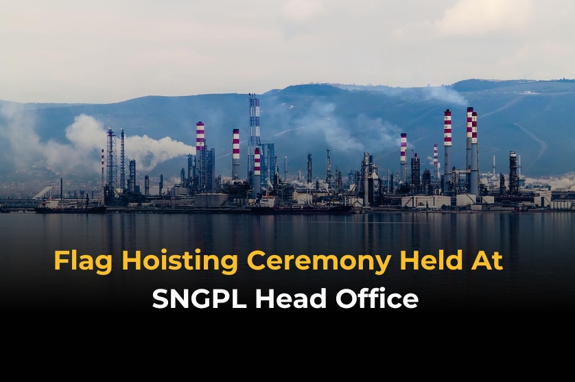 Flag Hoisting Ceremony Held At SNGPL Head Office